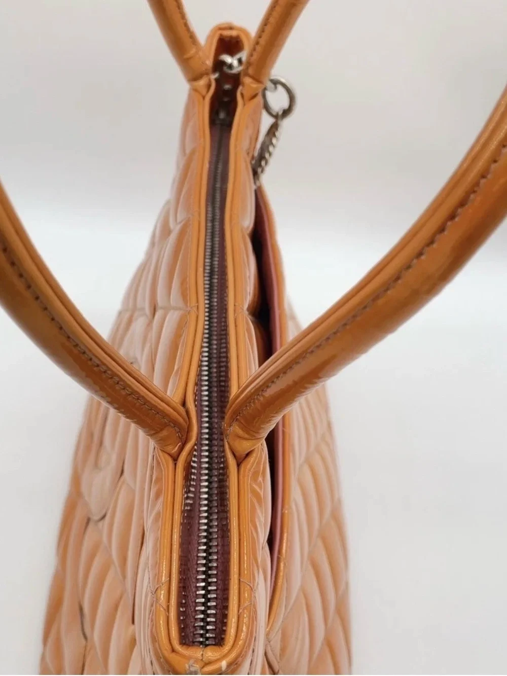 Chanel Quilted Patent Leather Tote